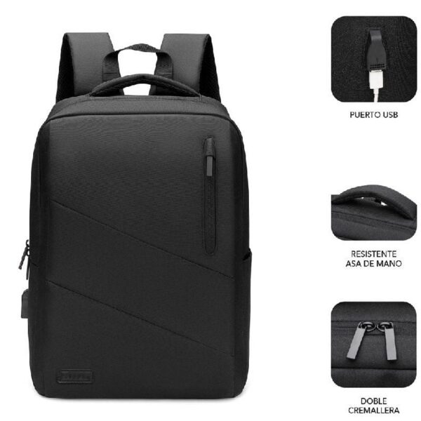 art_sub-mochi20bp-2bl2002_2 Mochila Subblim City Backpack 15.6" - USB, Resistente al Agua y Ergonomica
