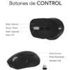 Ratón Ergonómico Inalámbrico Dual Bluetooth/2.4GHz - Comodidad y Precisión