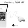 Ratón Vertical Ergonómico Glide - 1600 DPI - Blanco - Conectividad USB