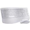 Teclado y Ratón Inalámbrico Ergonómico SUBBLIM Combo Dual Prowave - Blanco