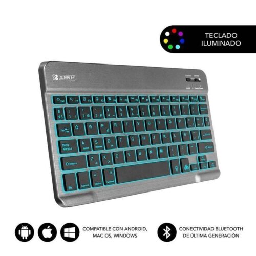 art_sub-tec20smbl31_1-1 Teclado Inalámbrico Bluetooth Subblim Smart Backlit - Compacto y Retroiluminado
