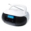 Radio CD Portátil Sunstech CRUSM400WT - Reproductor MP3 con USB y FM