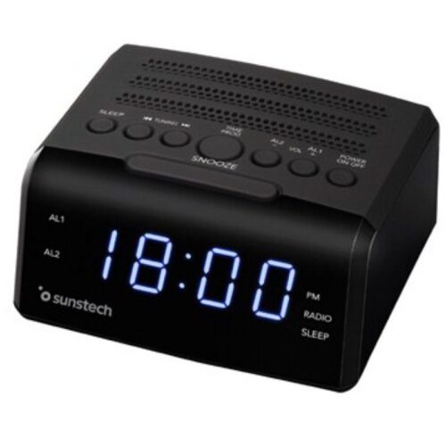 Despertador Sunstech FRD35U con Radio FM y USB - Alarma Dual