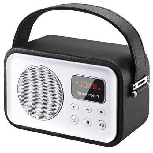 Radio Portátil Sunstech RPBT450 - Bluetooth, Madera y FM
