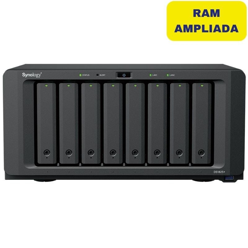 Synology DiskStation DS1825+ 8 Bahías - NAS de Alta Velocidad con 16GB DDR4