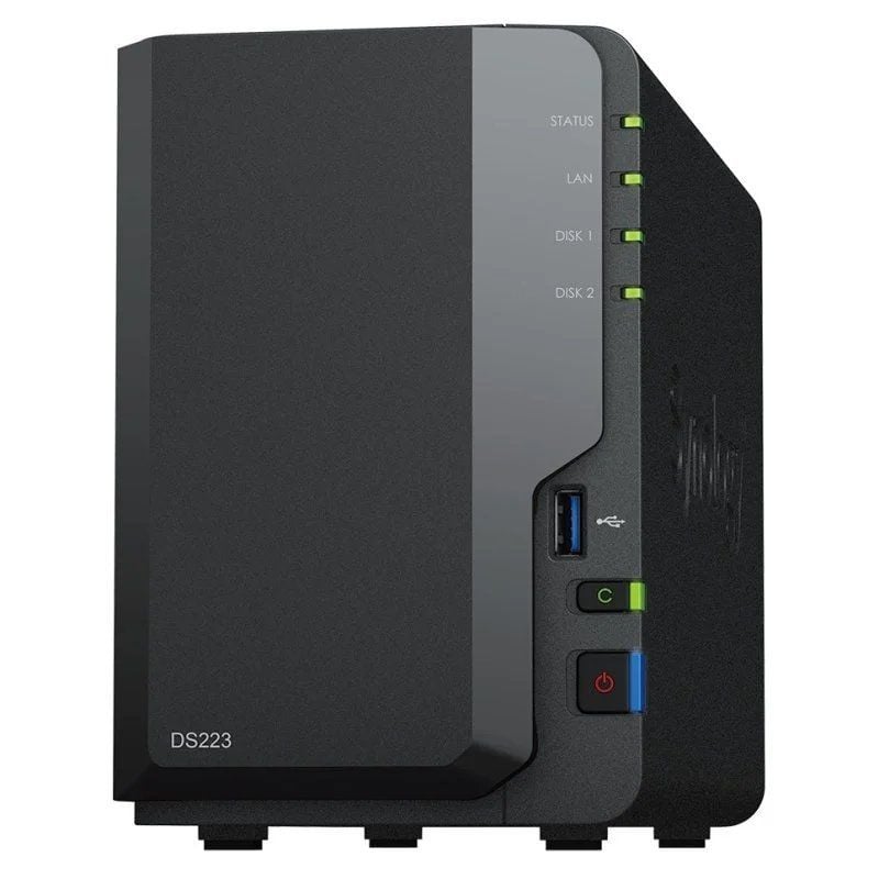 Synology DiskStation DS223 - NAS 2 Bahías para Hogar y Pequeñas Oficinas