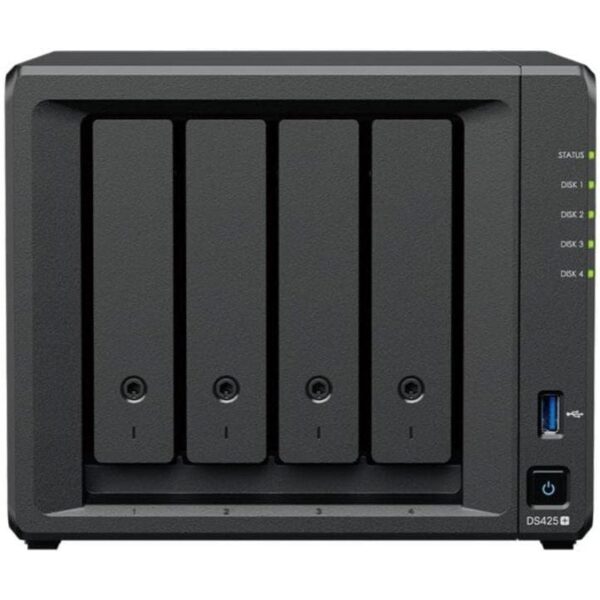 art_syn-nas20ds42520plus_1-1 Synology DiskStation DS425+ - NAS 4 Bahías 2.5GbE 2GB DDR4 - Almacenamiento Rápido y Seguro
