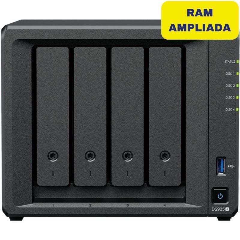 Synology DiskStation DS925+ NAS 4 Bahías - 16GB DDR4 - Alta Velocidad y Capacidad