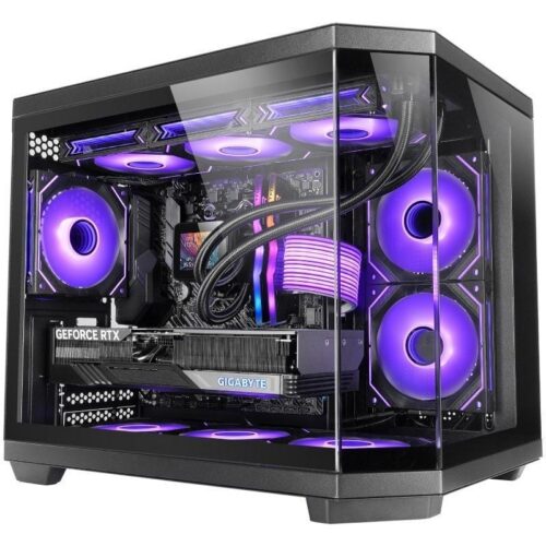 Caja Gaming Minitorre Mars Gaming MC-3TCOREM - Cristal Templado Triple