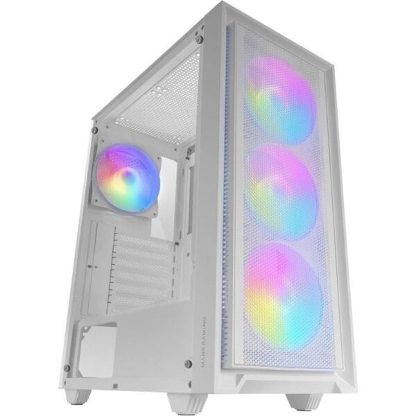 art_tac-caja20mc-air20wh_1-1 Caja Gaming Semitorre Mars Gaming MC-AIR - Blanco con 4 Ventiladores RGB