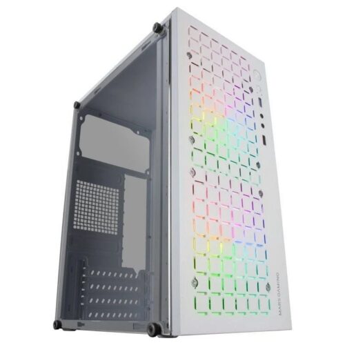 Caja Gaming Minitorre Mars Gaming MC-CORE - Blanca con Iluminación RGB