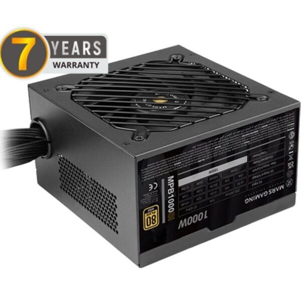 Fuente de Alimentación Mars Gaming MPB1000SI 1000W 80 Plus Gold - Alta Eficiencia