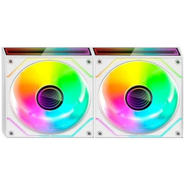 Pack 2 Ventiladores ARGB Mars Gaming MF-3DPROX2 - 120mm - Silenciosos y RGB