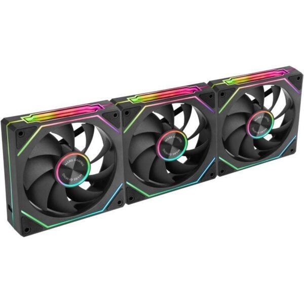 art_tac-ref20mf-linkfinitykit220bk_2 Kit 3 Ventiladores ARGB Mars Gaming LINKFINITYKIT2 - 120mm - Iluminación Infinity Mirror