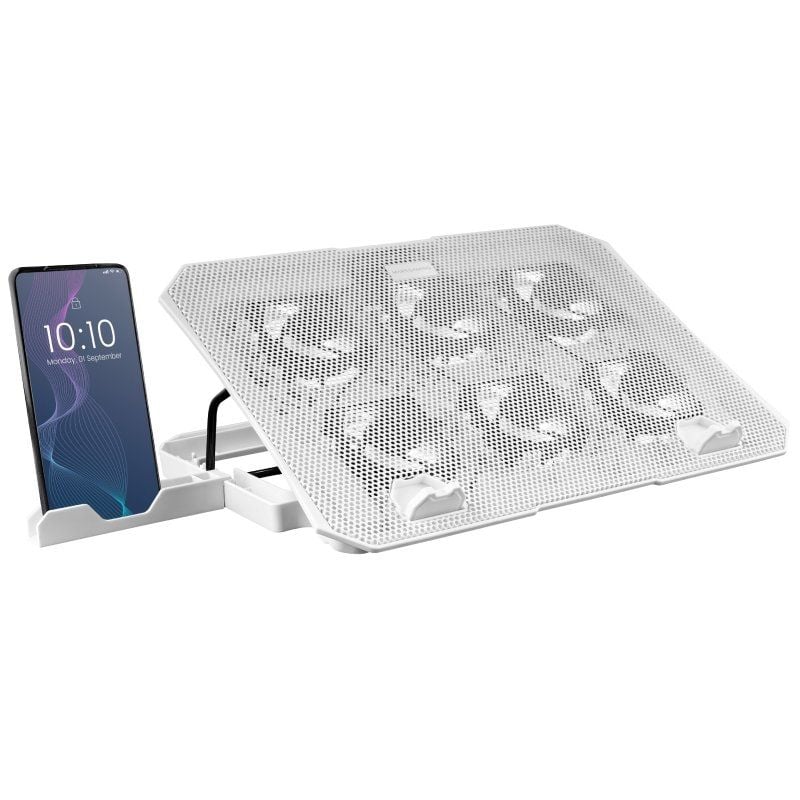 Soporte Refrigerante Gaming MNBC23 con 6 Ventiladores LED - Hasta 16"