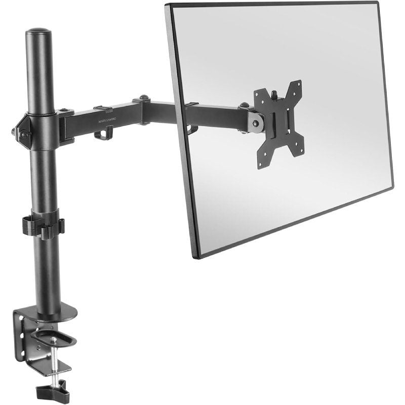 Soporte Giratorio para Monitor Mars Gaming - Ajuste Inclinable y Giratorio hasta 8kg