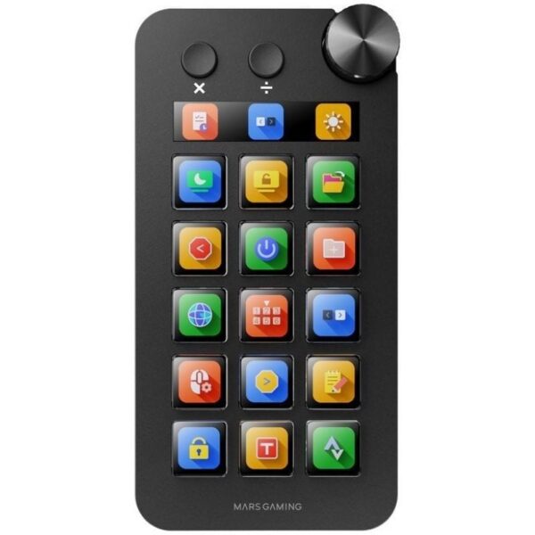 art_tac-stream20msd-neo20bk_2 Control Deck Mars Gaming MSD-NEO - 15 Teclas LCD, Rueda y 2 Botones para Gaming y Productividad