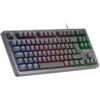 Teclado Gaming SemiMecánico Mars Gaming MK023 con Iluminación FRGB