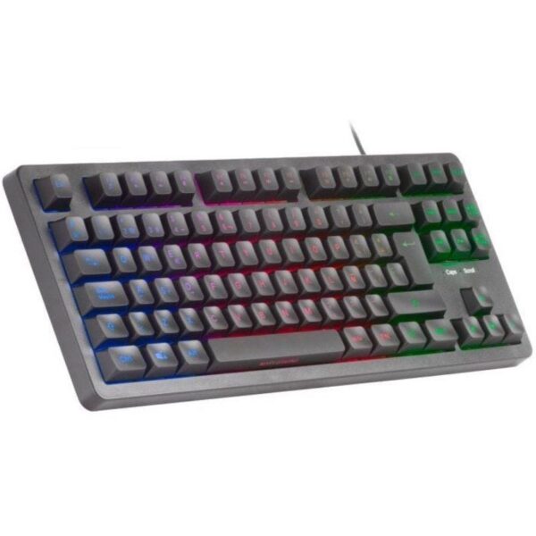 Teclado Gaming SemiMecánico Mars Gaming MK023 con Iluminación FRGB