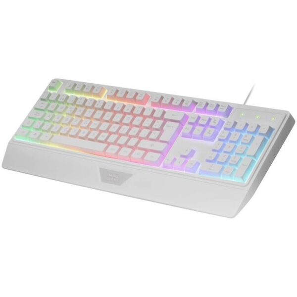art_tac-tec20mk12420wh_2 Teclado Gaming SemiMecánico Mars Gaming MK124 Blanco - H-MECH, FRGB, Reposamuñecas