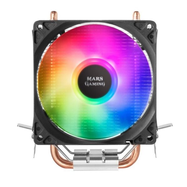 Ventilador Gaming Mars MCPUARGB 9cm con Iluminación RGB y Disipador de Alto Rendimiento