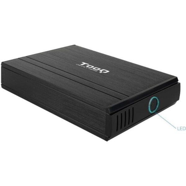 Caja Externa USB 2.0 TooQ TQE-3520B - 8TB - Aluminio - Disco Duro 3.5"