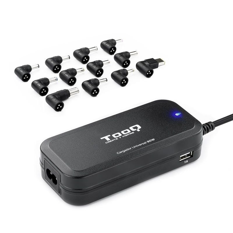 CARGADOR TOOQ 90W UNIVERSAL PORTATIL USB - miniatura 2