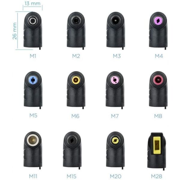 art_too-car20tqlc-90bs02at_2 Cargador Universal TooQ 90W - 12 Conectores Intercambiables para Portátiles