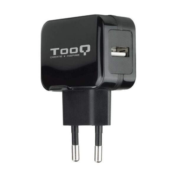 Cargador de Pared USB 12W TooQ - Negro - 1 Puerto