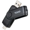 Lector de Tarjetas USB 2.0 y Tipo-C TooQ TQR-3003B - Alta Velocidad y Compatibilidad