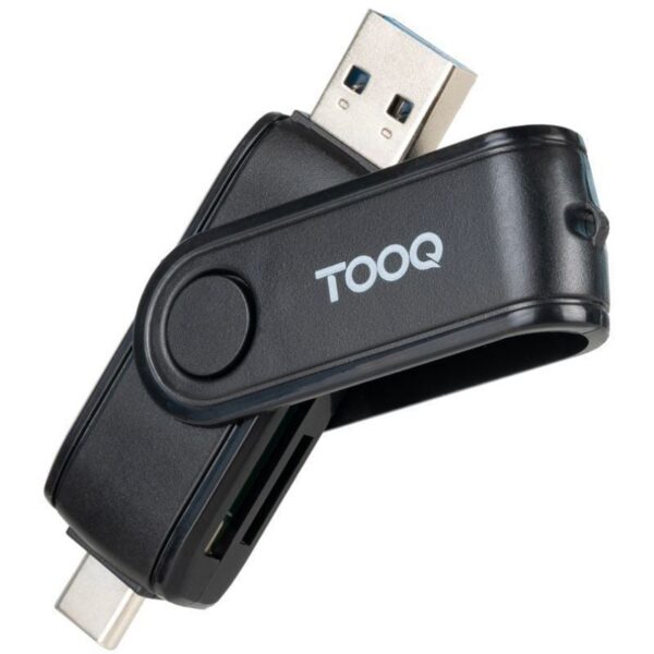 Lector de Tarjetas USB 2.0 y Tipo-C TooQ TQR-3003B - Alta Velocidad y Compatibilidad