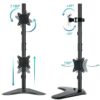 art_too-soporte20db1703tnv-b_2 Soporte de Mesa Giratorio para 2 Monitores 17-32" - Hasta 9kg - Negro