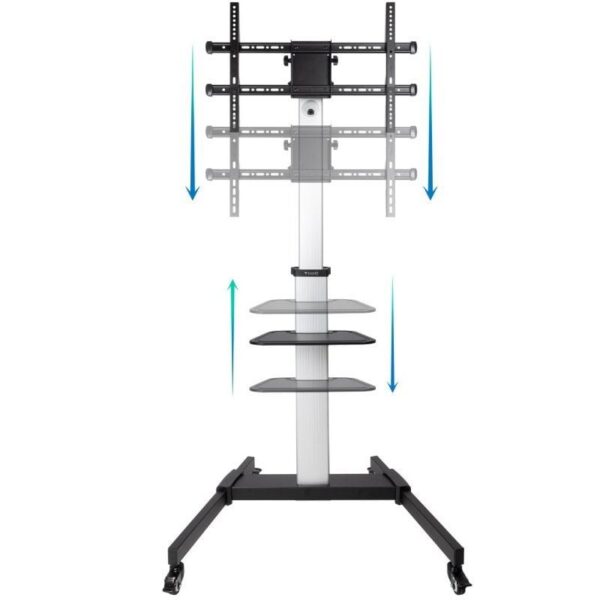 art_too-soporte20fs1886m-b_2 Soporte de Suelo Inclinable para TV 37-86" con Ruedas y Bandeja Ajustable - 50kg