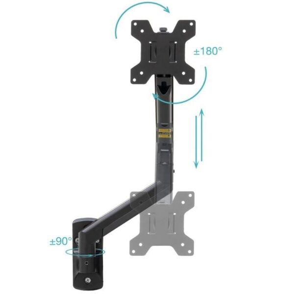 Soporte de Pared Giratorio para Monitor 13''-34'' - Hasta 10kg - TooQ LP1334TNR-B