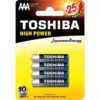 art_tos-pila20r03at20bl4_1-1 Pack de 4 Pilas AAA Toshiba High Power - 1.5V - Alcalinas