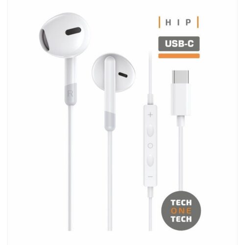 art_tot-aur20tec1301_1-1 Auriculares Intrauditivos Tech One con Micrófono USB-C - Sonido Estéreo y Control de Llamadas