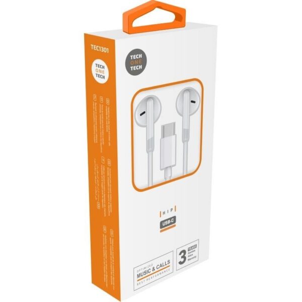 art_tot-aur20tec1301_2 Auriculares Intrauditivos Tech One con Micrófono USB-C - Sonido Estéreo y Control de Llamadas