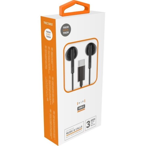 art_tot-aur20tec1302_2 Auriculares Intrauditivos Tech One con Micrófono USB-C - Sonido Estéreo y Control de Llamadas