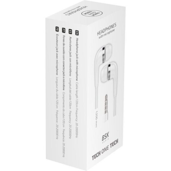 Auriculares Intrauditivos Tech One TEC2905 con Micrófono - Blanco