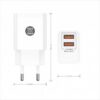 art_tot-car20tec2403_2 Cargador de Pared Tech One Tech TEC2403/ 2xUSB + Cable USB Tipo-C/ 12W/ Blanco