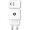 Cargador de Pared Tech One TEC2904 - 2.4A USB, Blanco - Rápido y Seguro