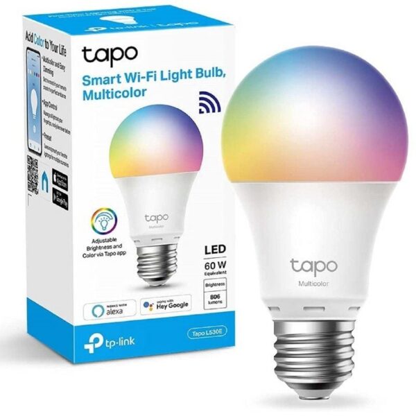 art_tpl-bom20tapo20l530e_2 Bombilla Inteligente TP-Link Tapo L530E/ Casquillo E27 / 8.7W/ 806 Lúmenes/ 2500 - 6500K