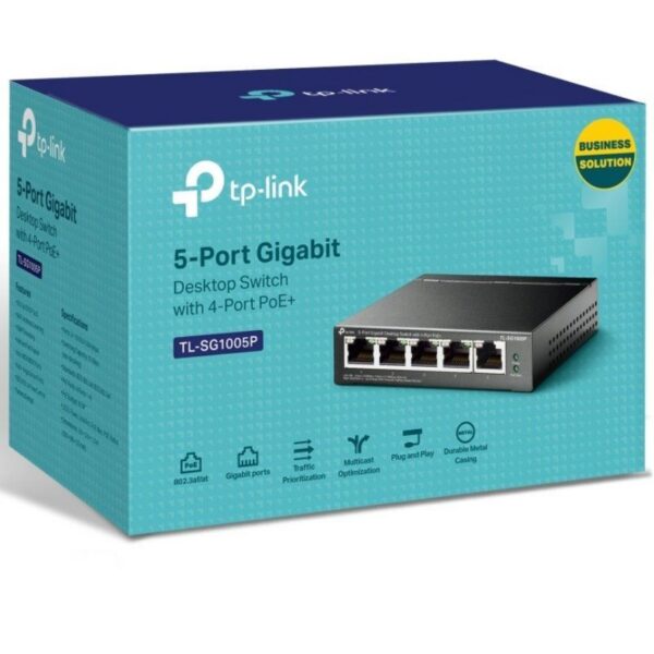 art_tpl-switch20tl-sg1005p_2 Switch Gigabit TP-Link TL-SG1005P 5 Puertos con PoE - Redes Domésticas y Oficinas
