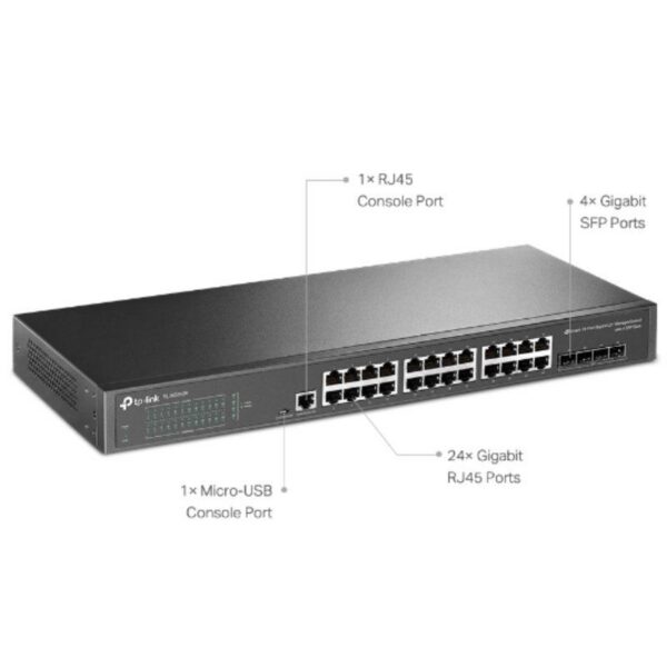 art_tpl-switch20tl-sg3428_2 Switch Gestionable TP-Link Omada TL-SG3428 28 Puertos Gigabit + 4 SFP