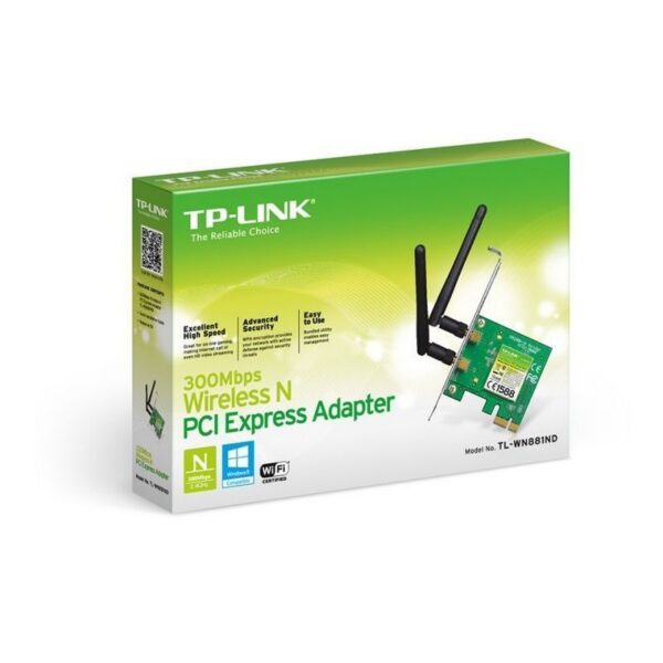 art_tpl-ta20300mbps20wifi_2 Tarjeta de Red Inalámbrica TP-Link TL-WN881ND - 300Mbps PCI Express
