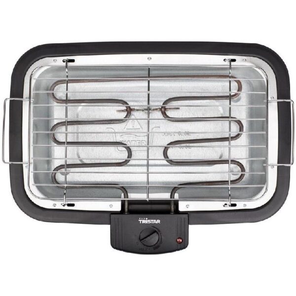 Barbacoa Eléctrica Tristar BQ-2813 - 2000W, Parrilla 38x22cm, Ideal para Terraza y Camping