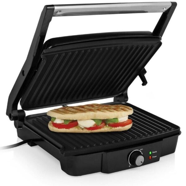 Grill Eléctrico Tristar GR-2853 - 2000W, 29.7x23.5cm, Antiadherente y Saludable