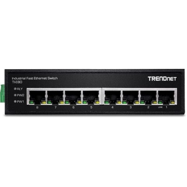 art_trn-switch20ti-e80_2 Switch Gigabit Industrial TRENDnet TI-E80 8 Puertos - Resistente y Redundante