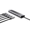 Hub USB Tipo-C Trust Halyx/ 4xUSB Tipo-C/ 1xUSB Tipo-C PD