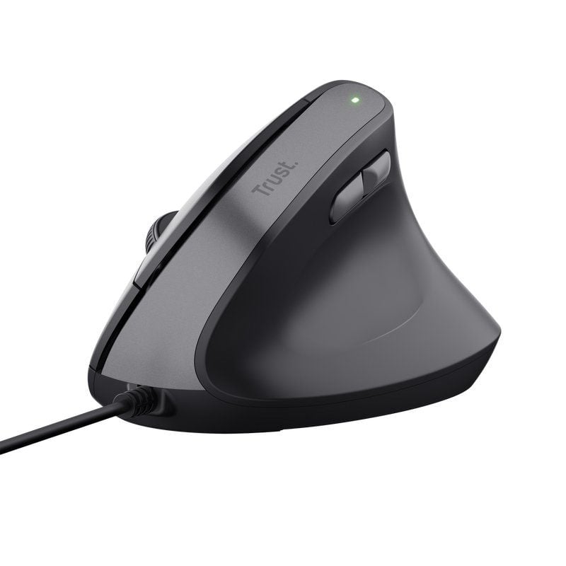 Ratón Vertical Trust Bayo II - 2400 DPI, Ergonomía y Sostenibilidad